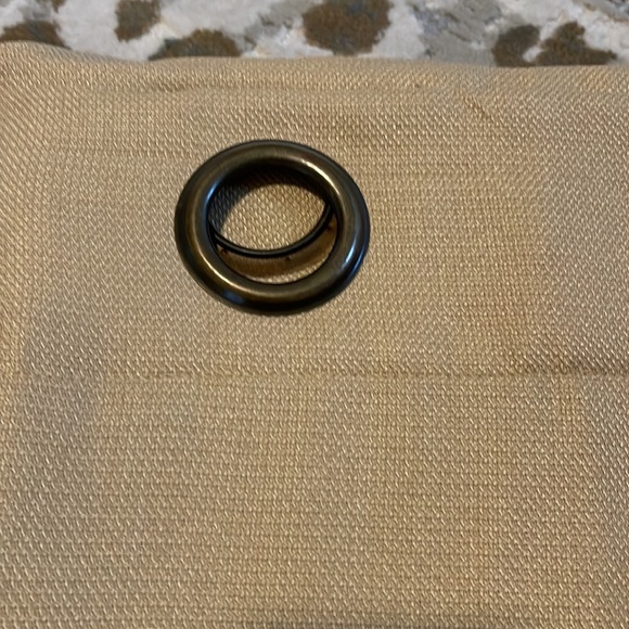 Linen/Cotton Burlap-Look Grommet Window Panels/Drapes (2 Panels) - Picture 3 of 4